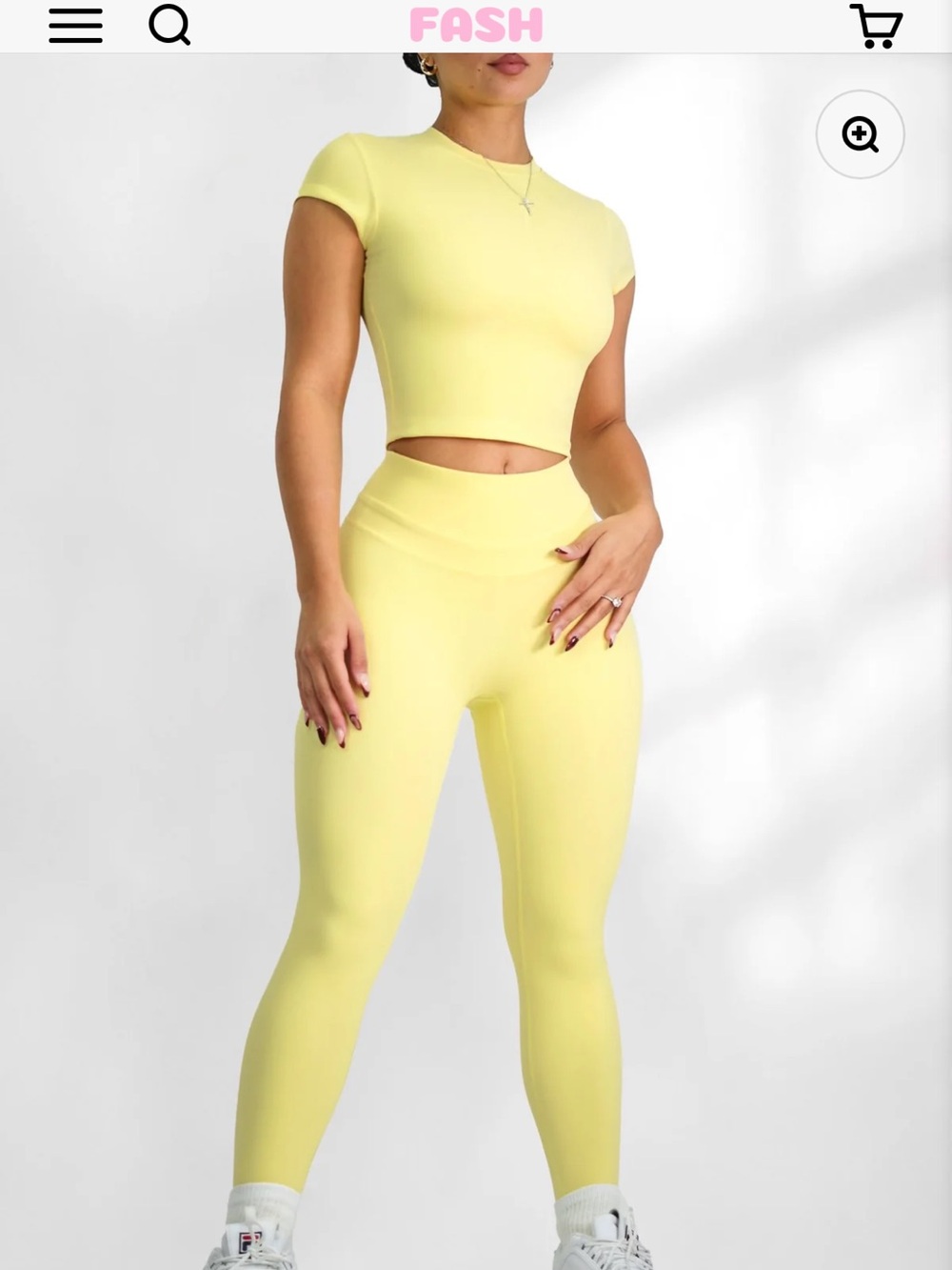 Fitness Fashioness Butter Yellow Top